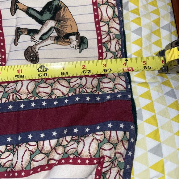 Beautiful handmade baseball quilt - Picture 5 of 5